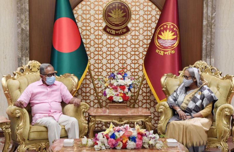 PM Hasina meets President Hamid