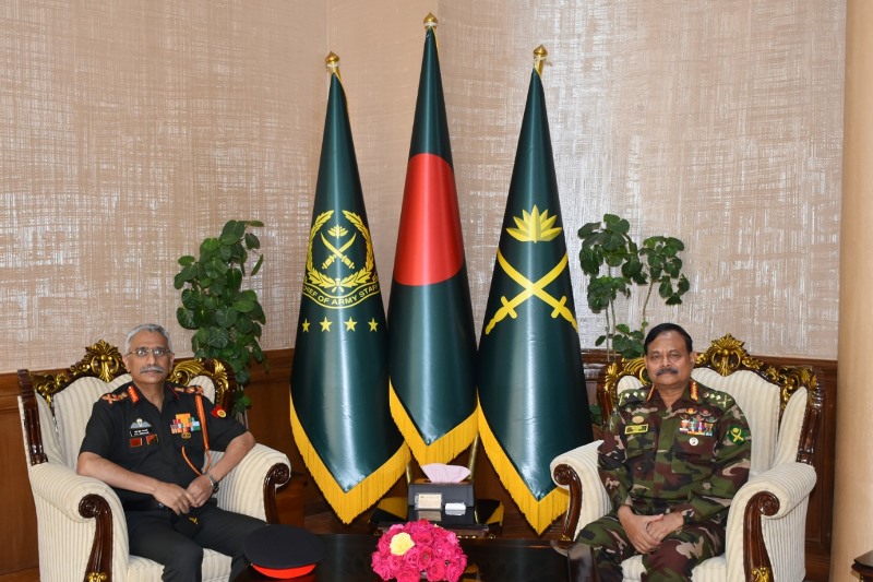 Indian Army Chief in Dhaka on a 5-day visit