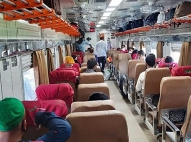 Trains will run with half the seats vacant from April 1