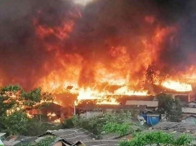 Fire in Balukhali Rohingya camp kills two children