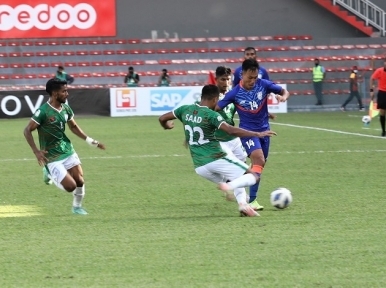 SAFF Championship: 10-men Bangladesh hold India for 1-1 draw