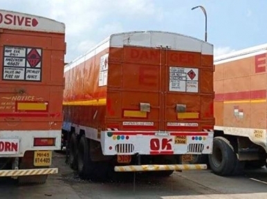 52 tons of explosives arrives in the country from India