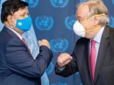 Everyone should be vaccinated: Foreign Minister Momen tells UN Secretary General