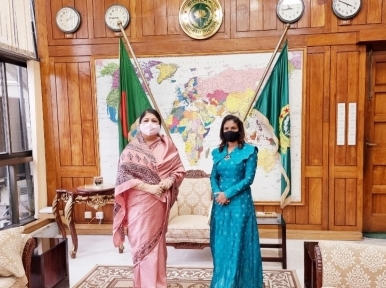 High Commissioner of Maldives holds meeting with Speaker Shirin Sharmin