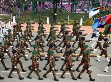 Bangladesh contingent takes part in India's Republic Day parade for the first time