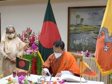 Prime Minister of Bhutan pays homage to Bangabandhu