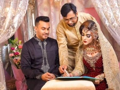 Actress Mahiya Mahi gets married to Gazipur-based businessman and politician Kamruzzaman Sarker Rakib