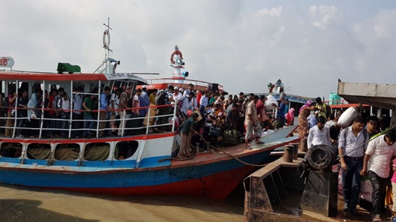 বাংলাবাজার-শিমুলিয়া নৌপথে লঞ্চ চলাচল শুরু