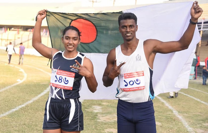 Navy's Ismail and Shirin the fastest man-woman in 100m sprint