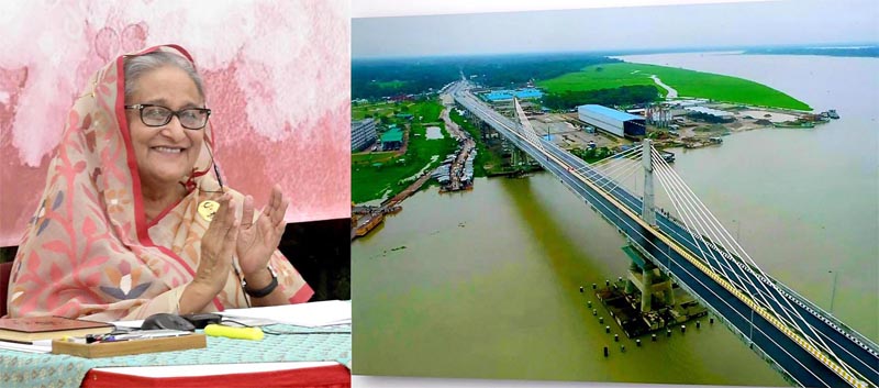 Sheikh Hasina inaugurates Payra Bridge