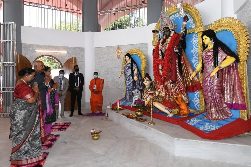 Indian President Kovind inaugurates renovated part of the Ramna Kali Temple