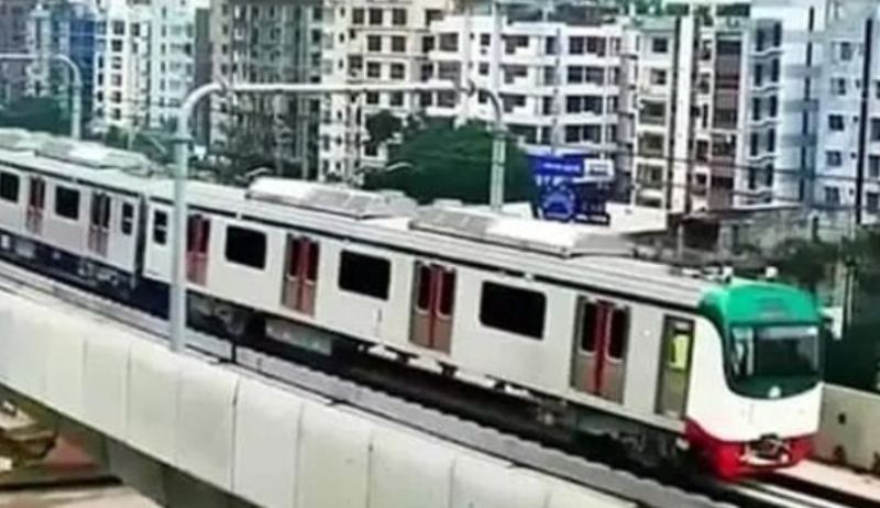 Metro Rail trial run starts on Uttara-Agargaon route