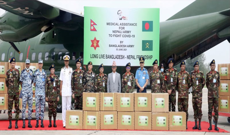 Bangladesh sends coronavirus medical supplies to Nepal