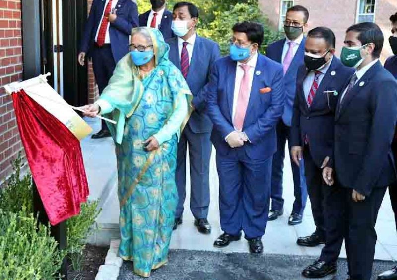 Prime Minister Hasina inaugurates Bangladesh House in Maryland