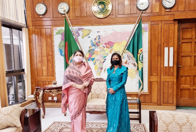 High Commissioner of Maldives holds meeting with Speaker Shirin Sharmin
