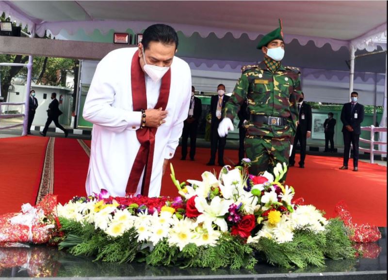 Rajapaksa pays homage to Bangabandhu
