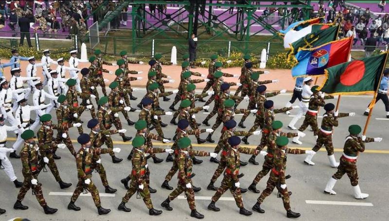 Bangladesh contingent takes part in India's Republic Day parade for the first time