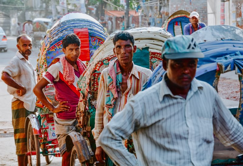 ফাঁকা সড়কে রিকশার রাজত্ব