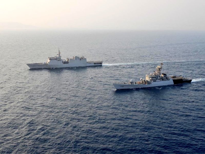 Two Indian ships visit Mongla port on the occasion of Mujib Borsho