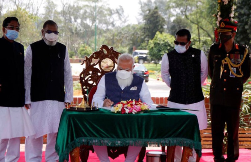 'Their valour will continue to inspire future generations,' writes Indian PM Modi at National Memorial