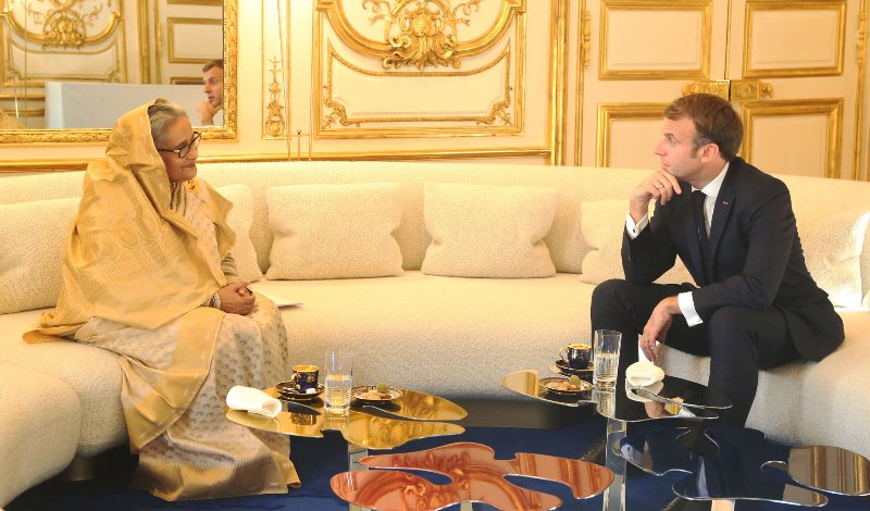 PM Hasina reaches Paris, urges UK expats to work towards Bangladesh's welfare