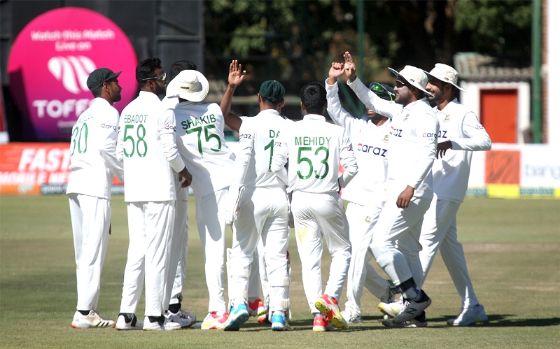Test: Bangladesh win by 220 runs against host Zimbabwe