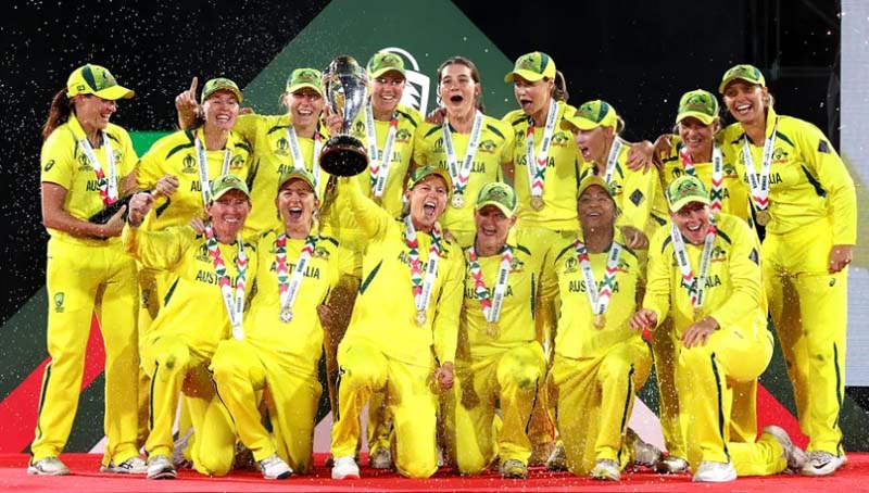 Australian eves clinch seventh WC title after beating England by 71 runs in final Australian eves clinch seventh WC title after beating England by 71 runs in final
