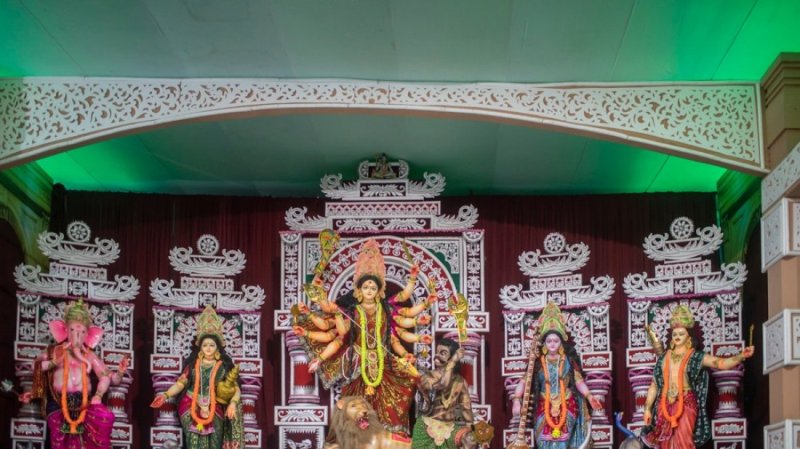 Festive atmosphere in Comilla's Nanua Dighi as country gears up for Durga Puja