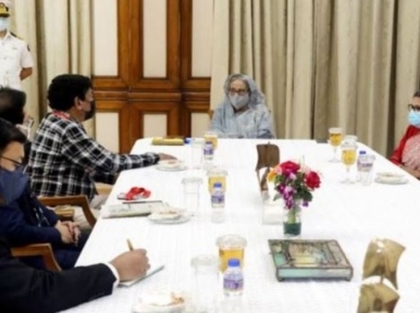Filmmaker Goutam Ghose meets PM Sheikh Hasina