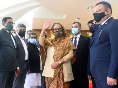 Prime Minister Hasina leaves Dhaka for London