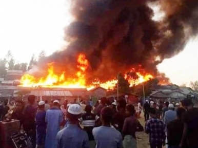 1200 refugee homes burnt to ashes in Cox's Bazar Rohingya camp fire