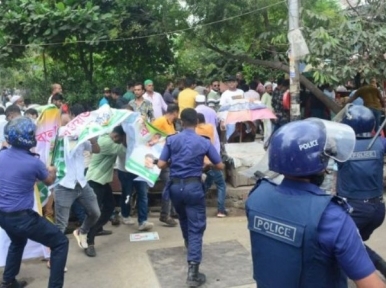 নারায়ণগঞ্জে সংঘর্ষের ঘটনায় দুই মামলায় আসামি ১০ হাজার