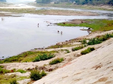 Brahmaputra river being dredged to restore flow