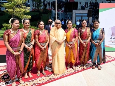 Bangladesh PM Sheikh Hasina gets ceremonial welcome at Rashtrapati Bhavan