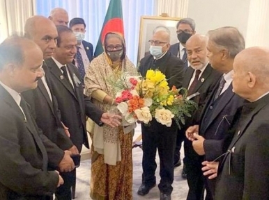 UK Awami League welcomes Prime Minister Hasina in London