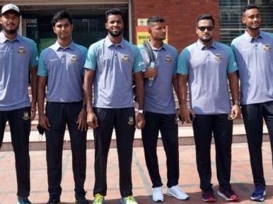 Bangladesh Cricket Team leaves for Dubai to play two-match series