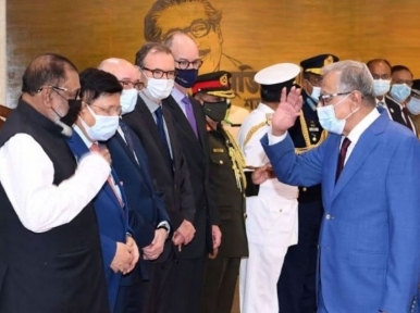 President leaves Dhaka for Germany and the UK