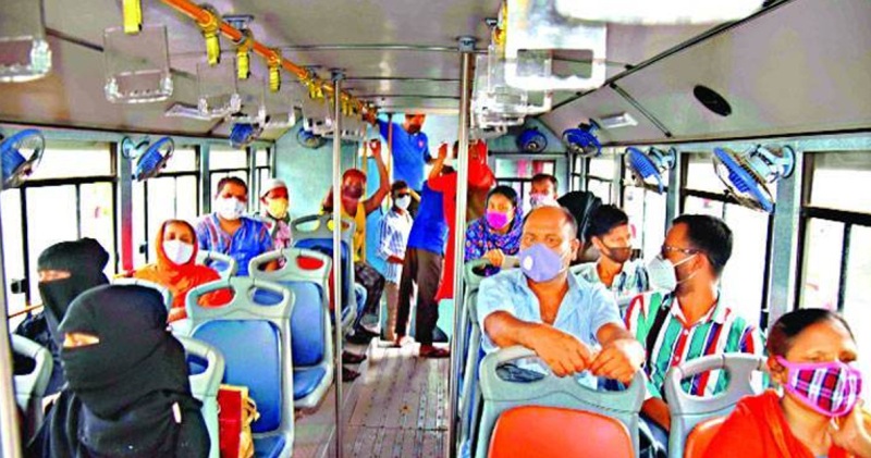 Govt's new decision allows full seating in public transport Govt's new decision allows full seating in public transport