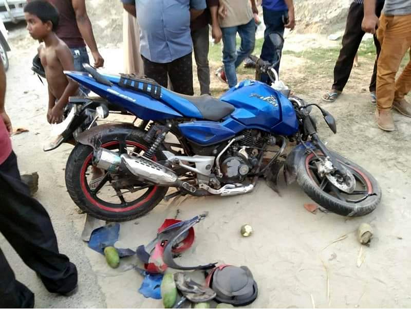 Two motorcyclists dead while trying to save stray dog in Chandpur Two motorcyclists dead while trying to save stray dog in Chandpur