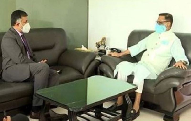 Indian High Commissioner holds meeting with Obaidul Quader Indian High Commissioner holds meeting with Obaidul Quader