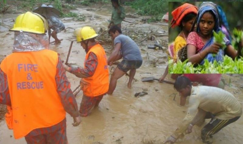 Four women tea workers killed in landslide in Moulvibazar