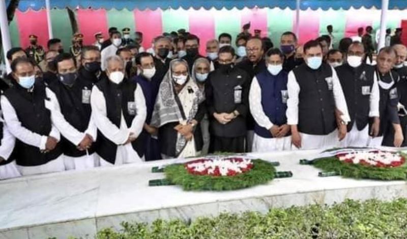 Bangabandhu's martyrdom anniversary and National Mourning Day observed with respect and love Bangabandhu's martyrdom anniversary and National Mourning Day observed with respect and love