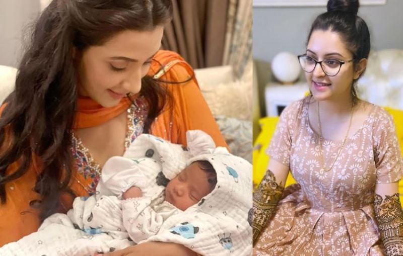 Actress Bidya Sinha Mim meets Pori Moni's newborn son