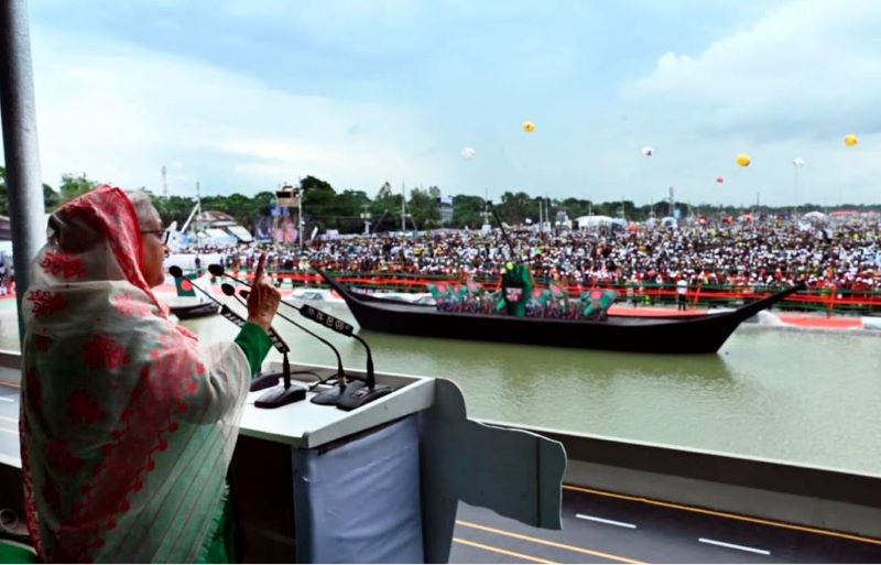 পদ্মা সেতু করে বাধাদানকারীদের সমুচিত জবাব দিলাম: প্রধানমন্ত্রী