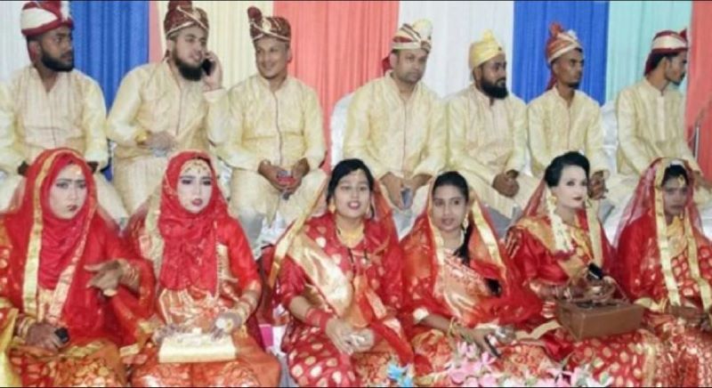 Forty orphan girls get married at Dinajpur mass wedding