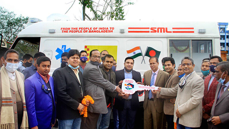 PUST receives ambulance gifted by India