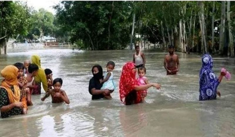 Floods in Sylhet and Rangpur, waters of 10 rivers flowing over danger mark Floods in Sylhet and Rangpur, waters of 10 rivers flowing over danger mark