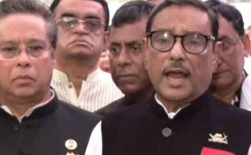 BNP has chosen the path of conspiracy knowing that it will lose the election: Obaidul Quader