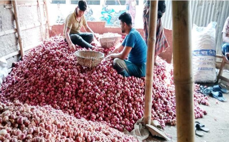 এক ঘোষণাতেই পেঁয়াজের দাম মণে কমলো ৫০০ টাকা