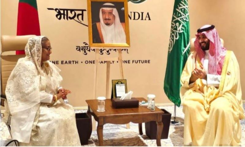 Saudi crown prince assures PM Hasina of full support to increase cooperation